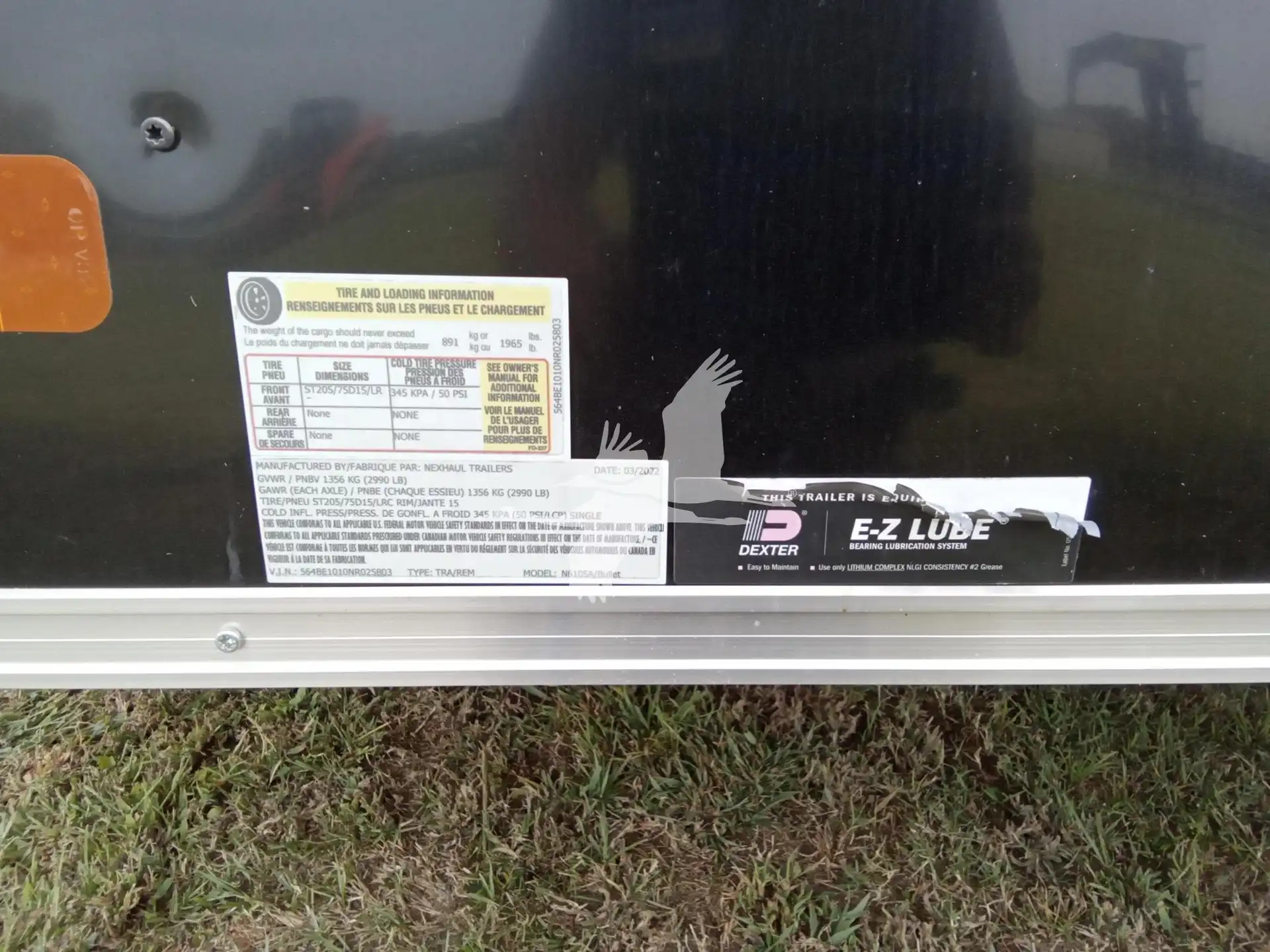 Nexhaul Enclosed Single Axle Trailer (Black) image 8