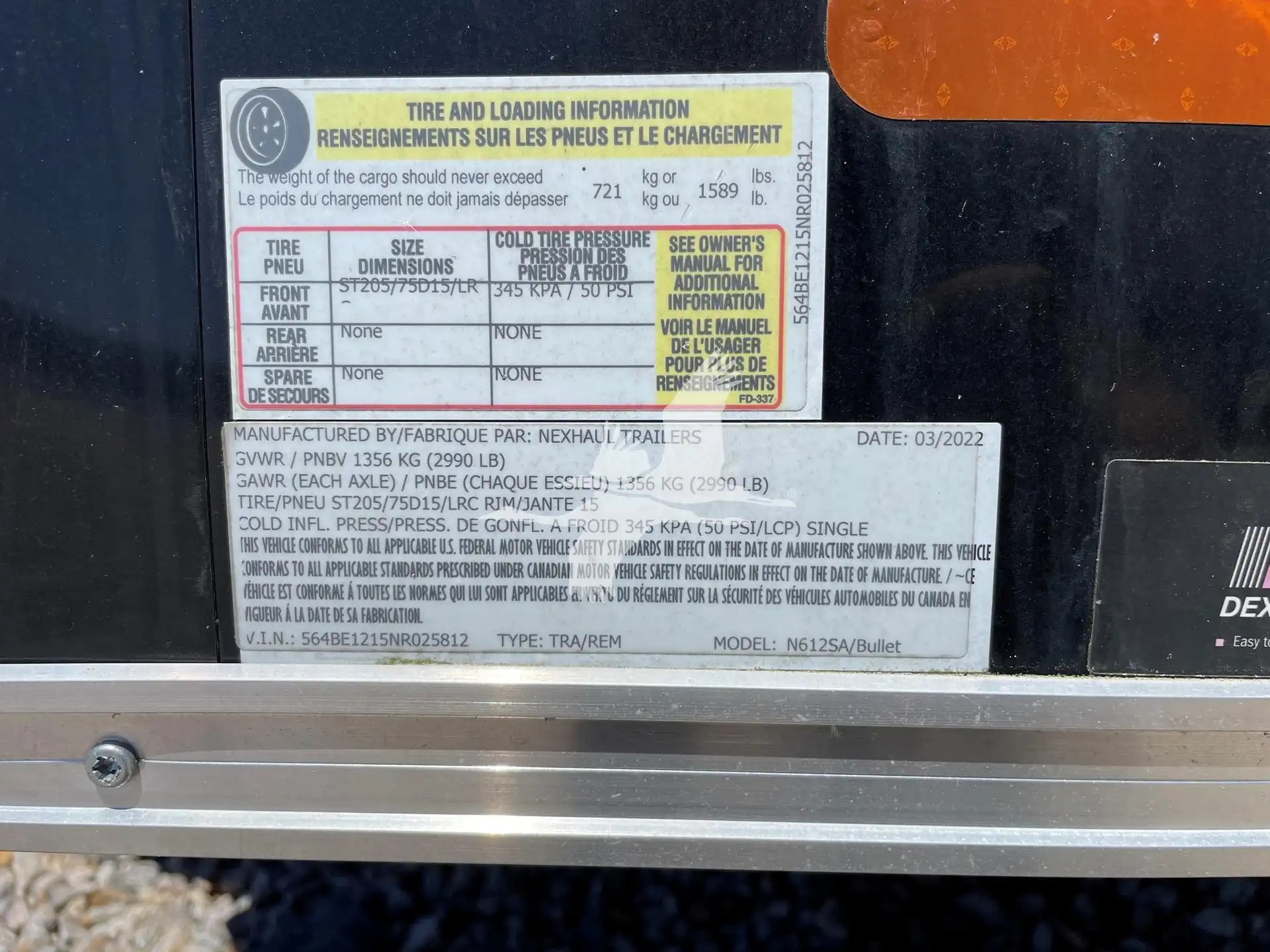 Nexhaul Enclosed Box Trailer (White) image 7