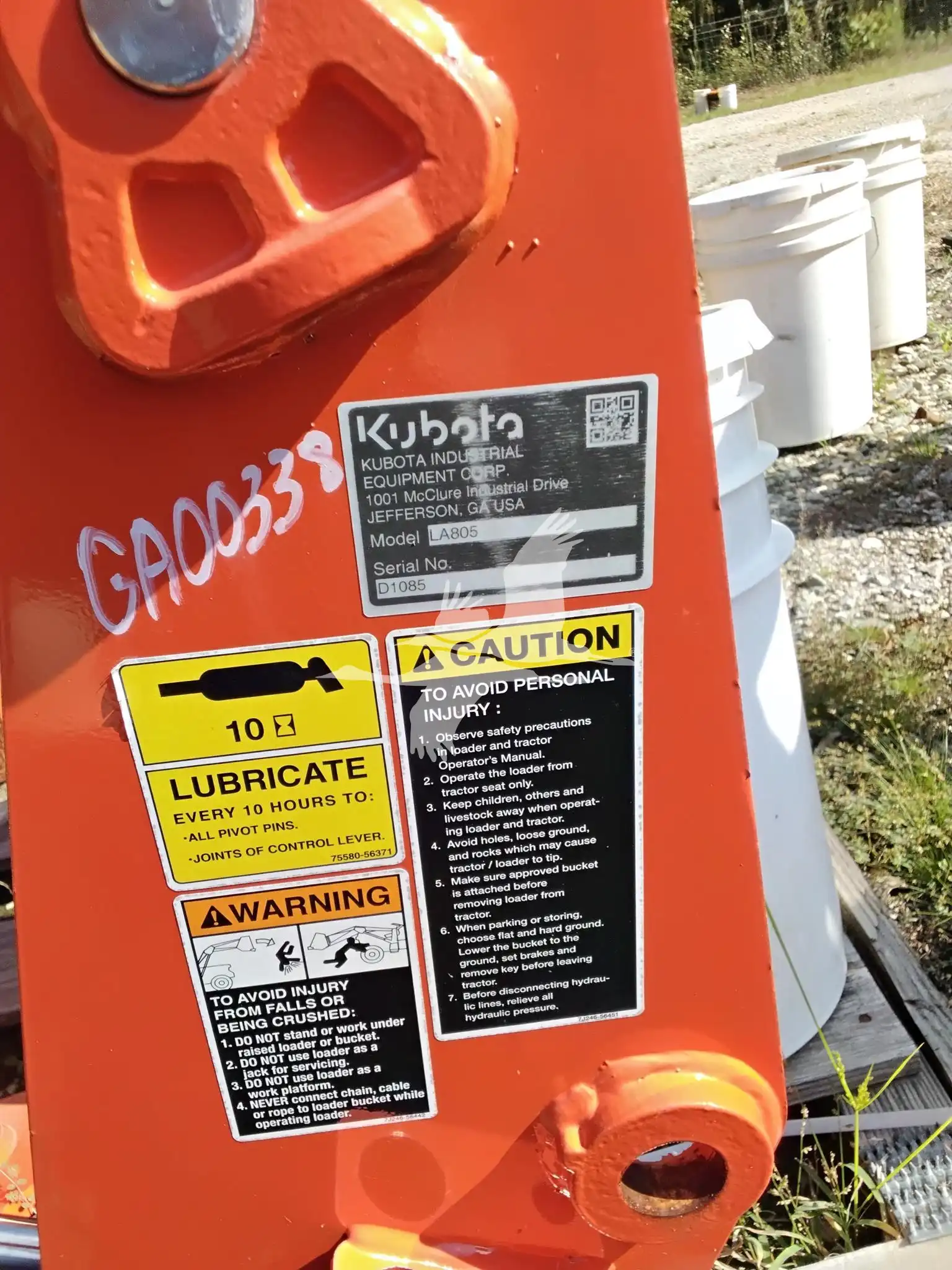Kubota LA805 HD Front End Loader image 4