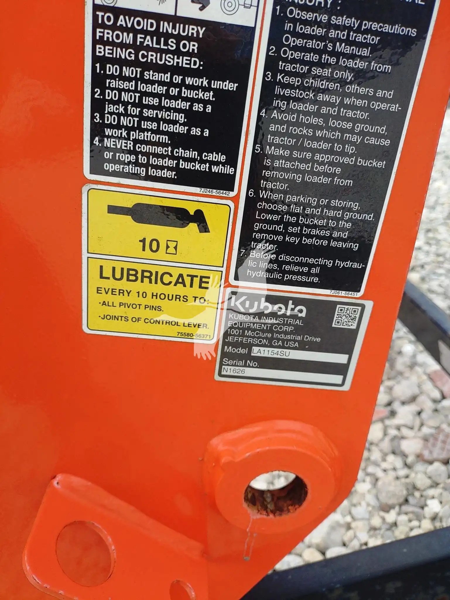 Kubota LA1154SU Front End Loader image 3