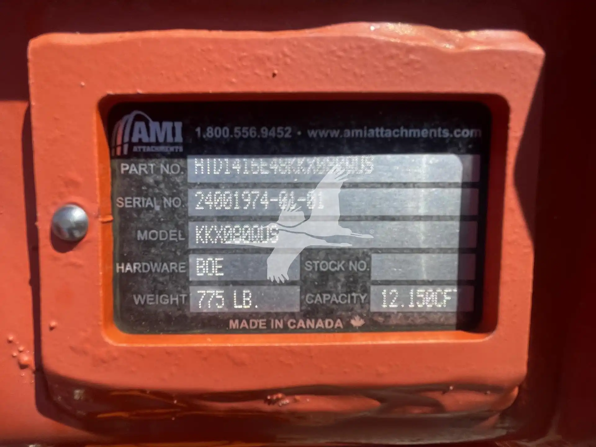 AMI HTD1416E 48 in Hydraulic Tilt Ditching Bucket image 6