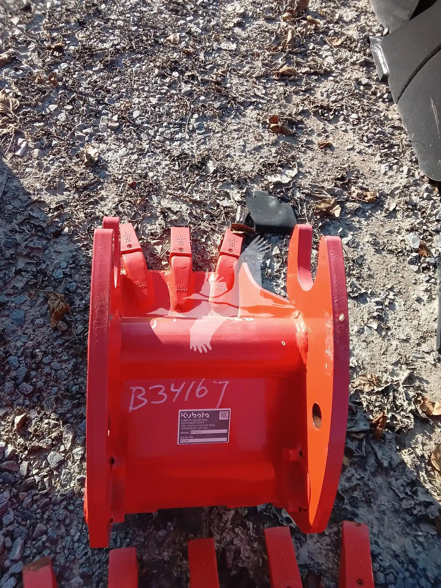 Kubota BT4552 12 in Backhoe Bucket image 3