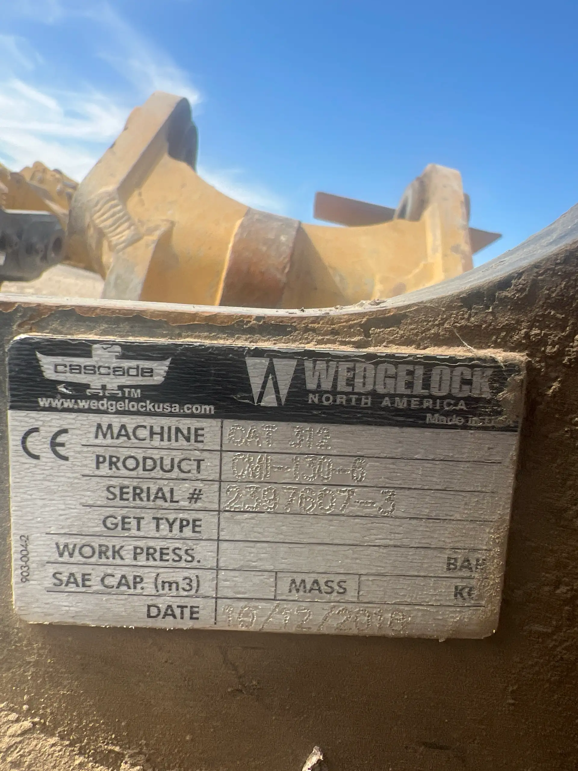 "A" Link PG ( Pin Grabber ) Quick Coupler, Fits CAT 311 thru CAT 315 Excavators. image