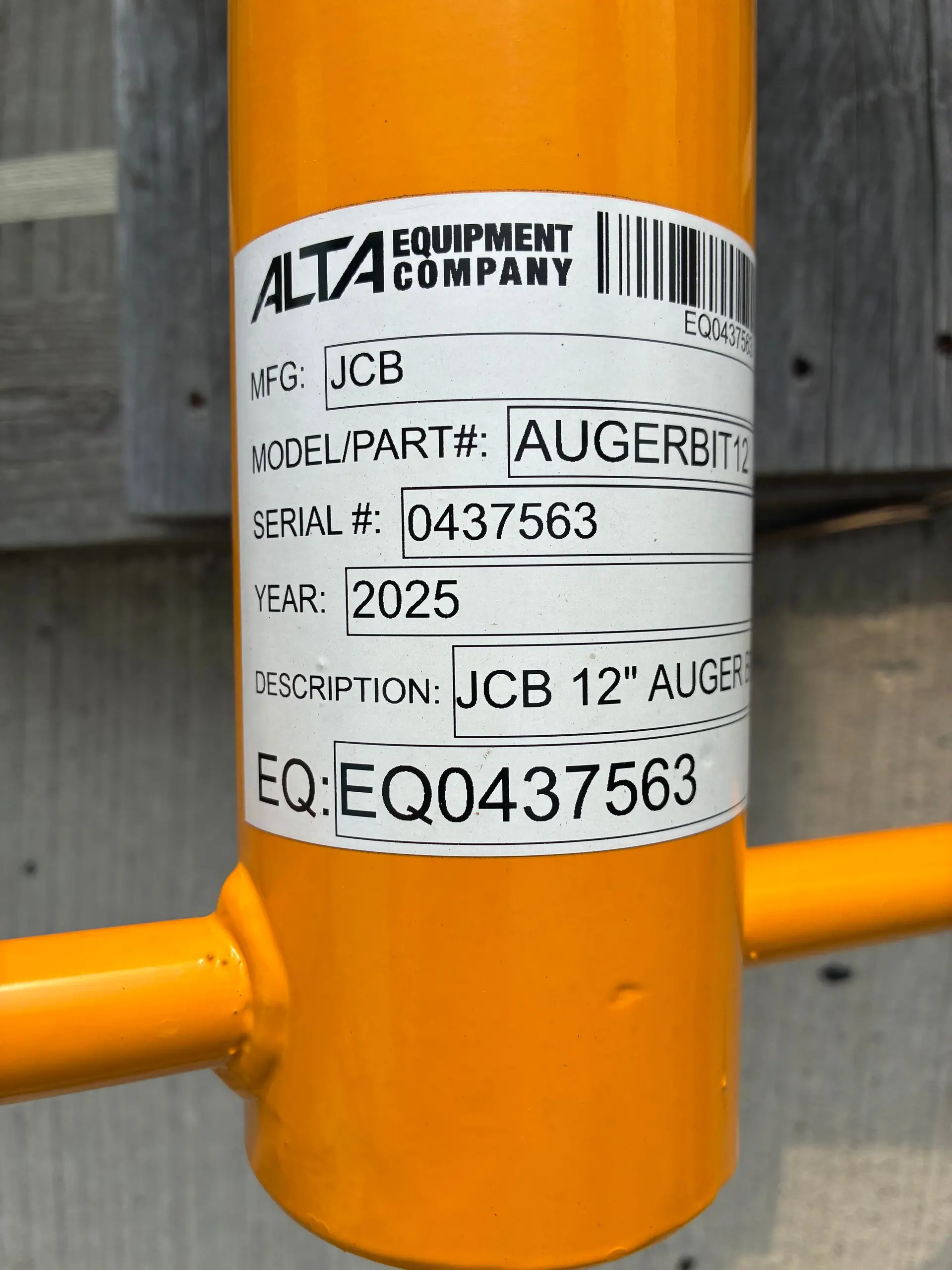 2025 JCB 12" AUGER BIT image 1