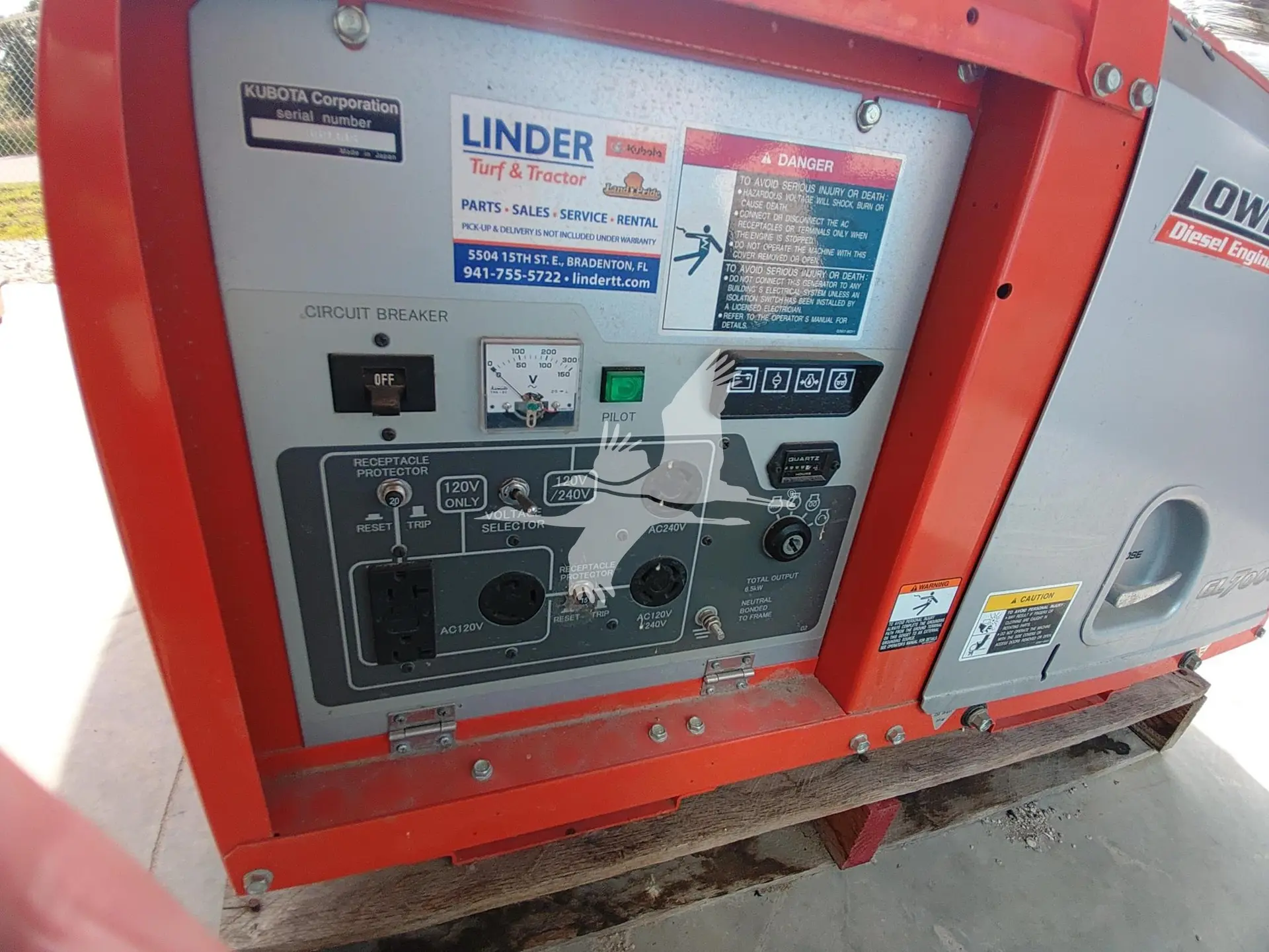 Kubota GL7000 7 kW Diesel Generator image 1