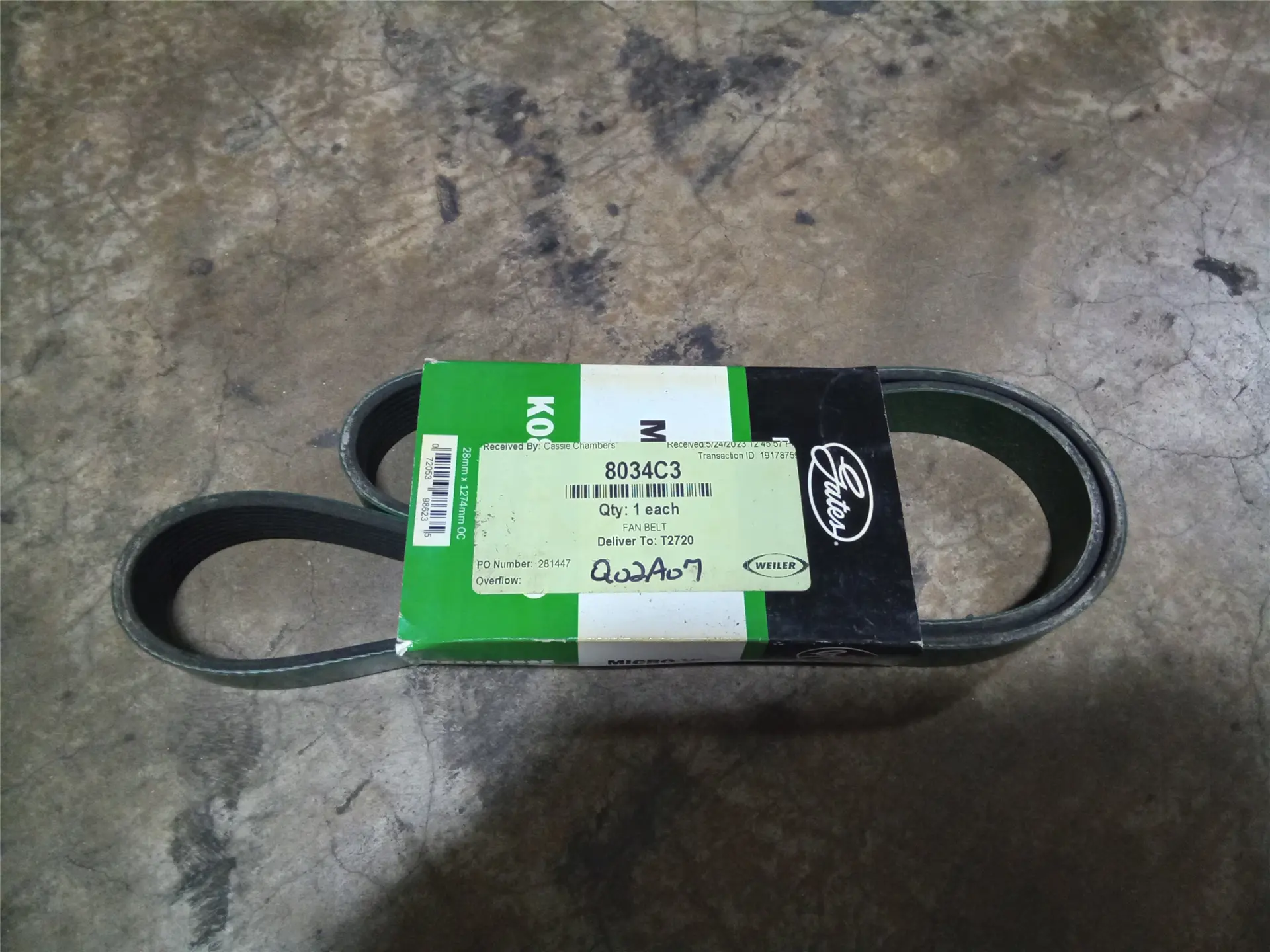 NEW FAN BELT image 1