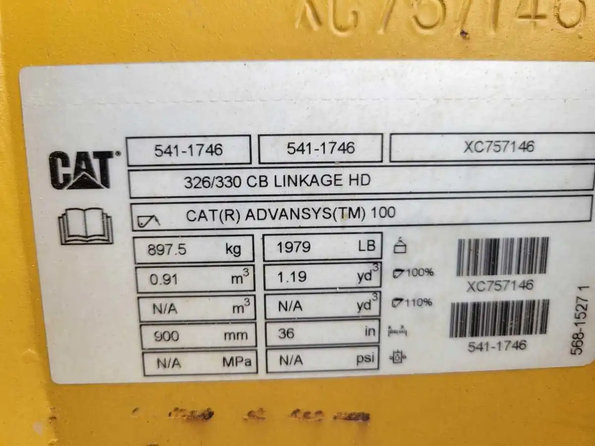 CAT 36" BUCKET FITS "CB" LINKAGE    BLH image 7