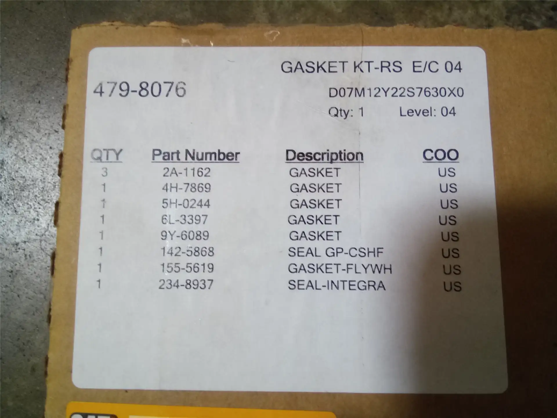 NEW GASKET KIT image