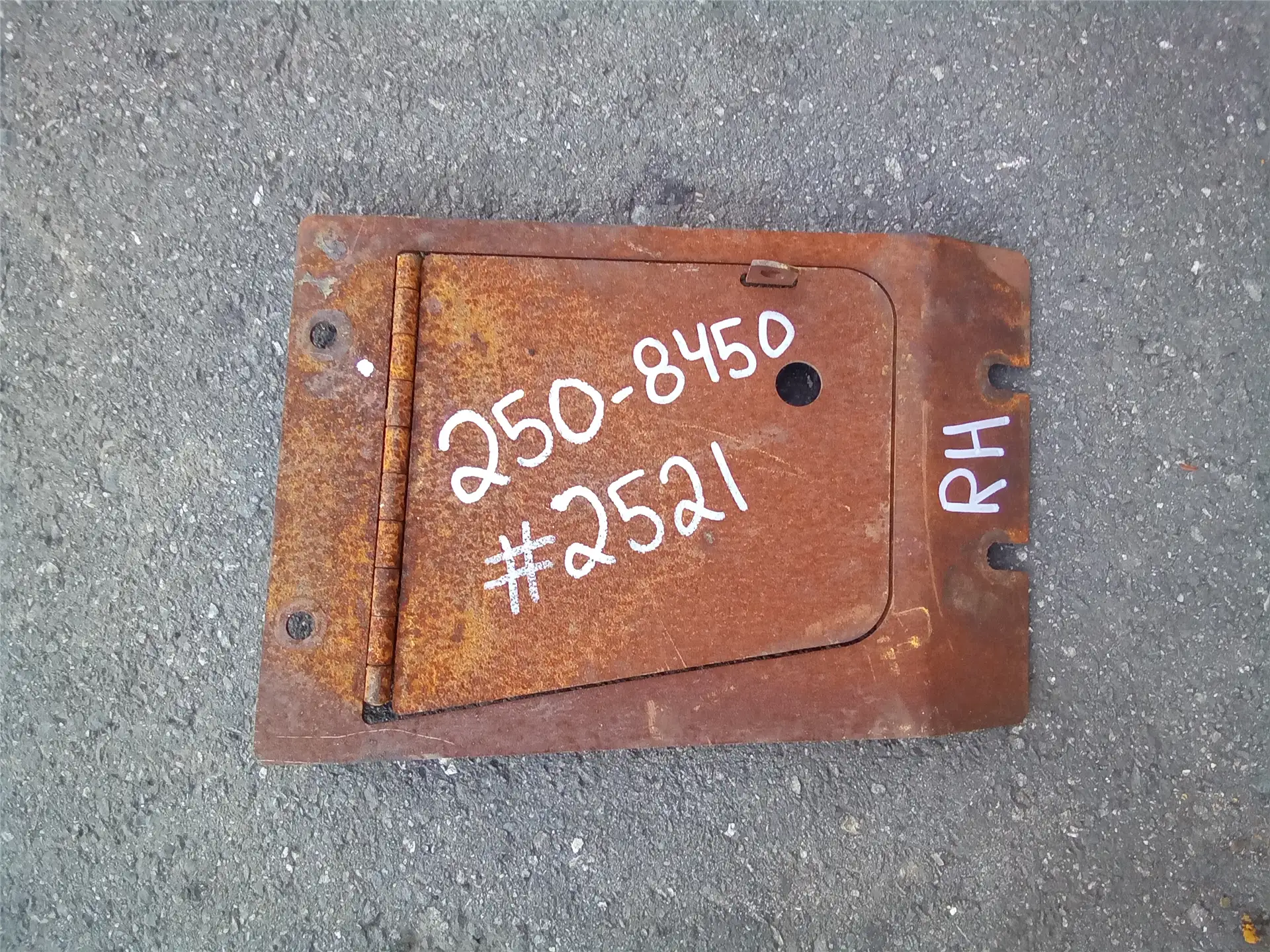 USED RH PLATE AS image