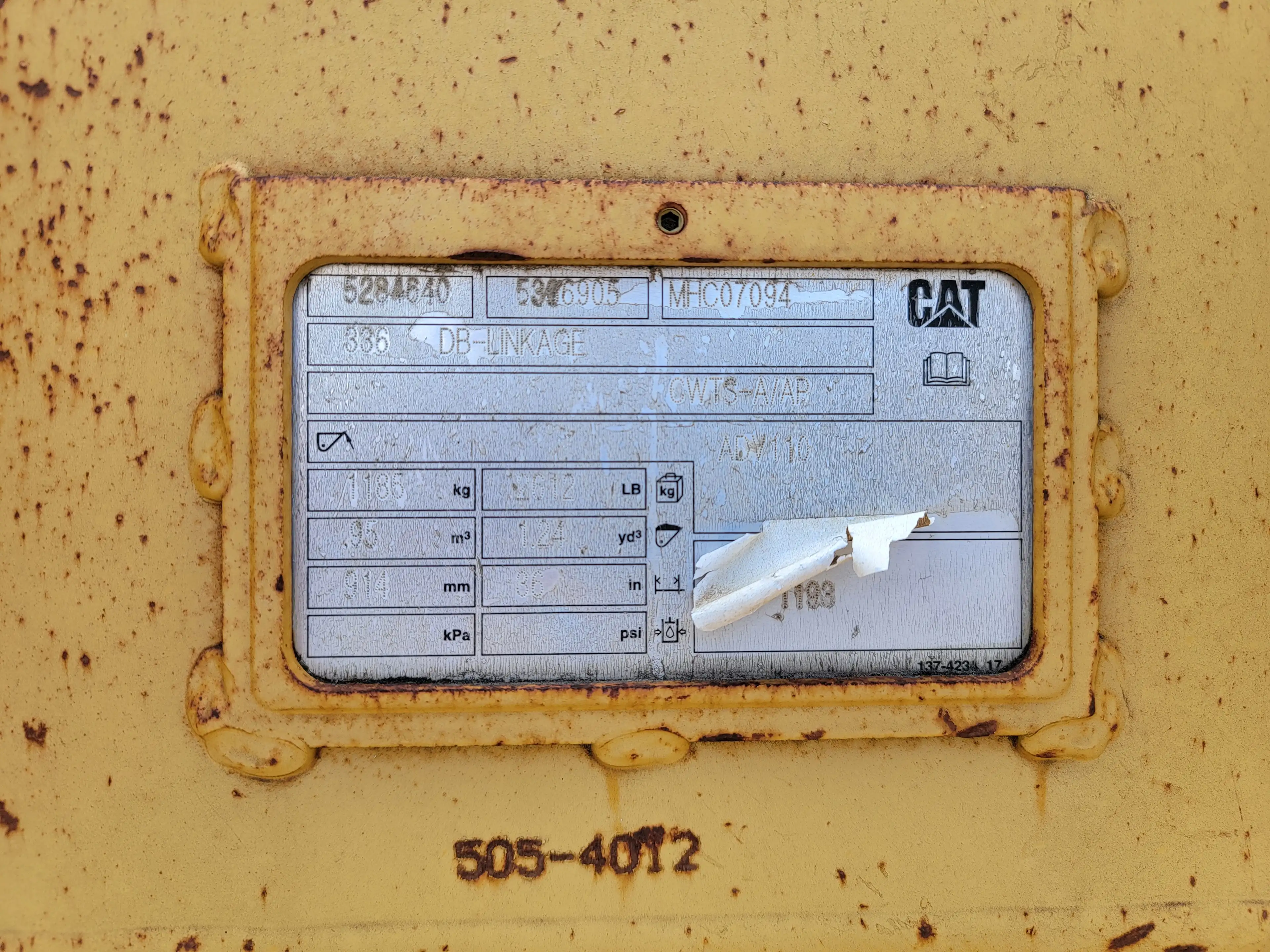USED 336 36" BUCKET                        MQ image